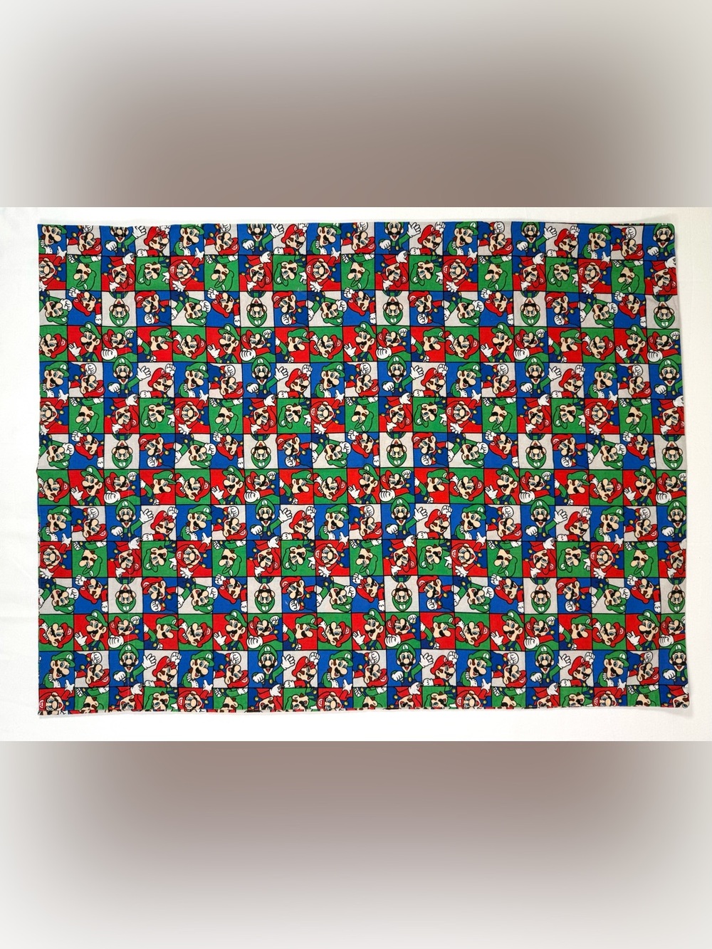 NINTENDO Super Mario Luigi Standard Pillowcase Handmade Gamer Video Game  Retro